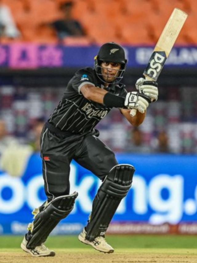 Rachin Ravindra smashes hundred on ODI World Cup debut