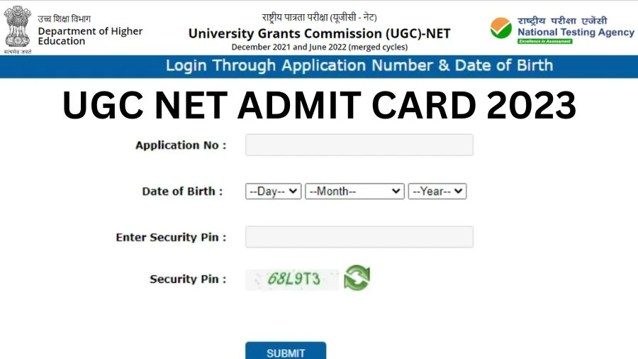 UGC NET Admit Card 2023