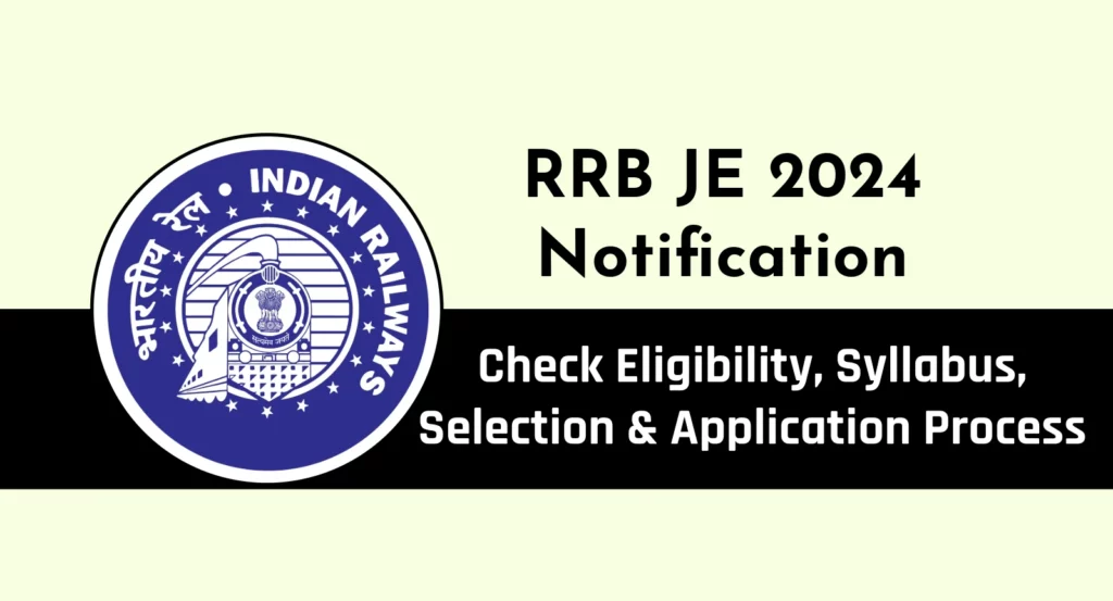 RRB JE Notification