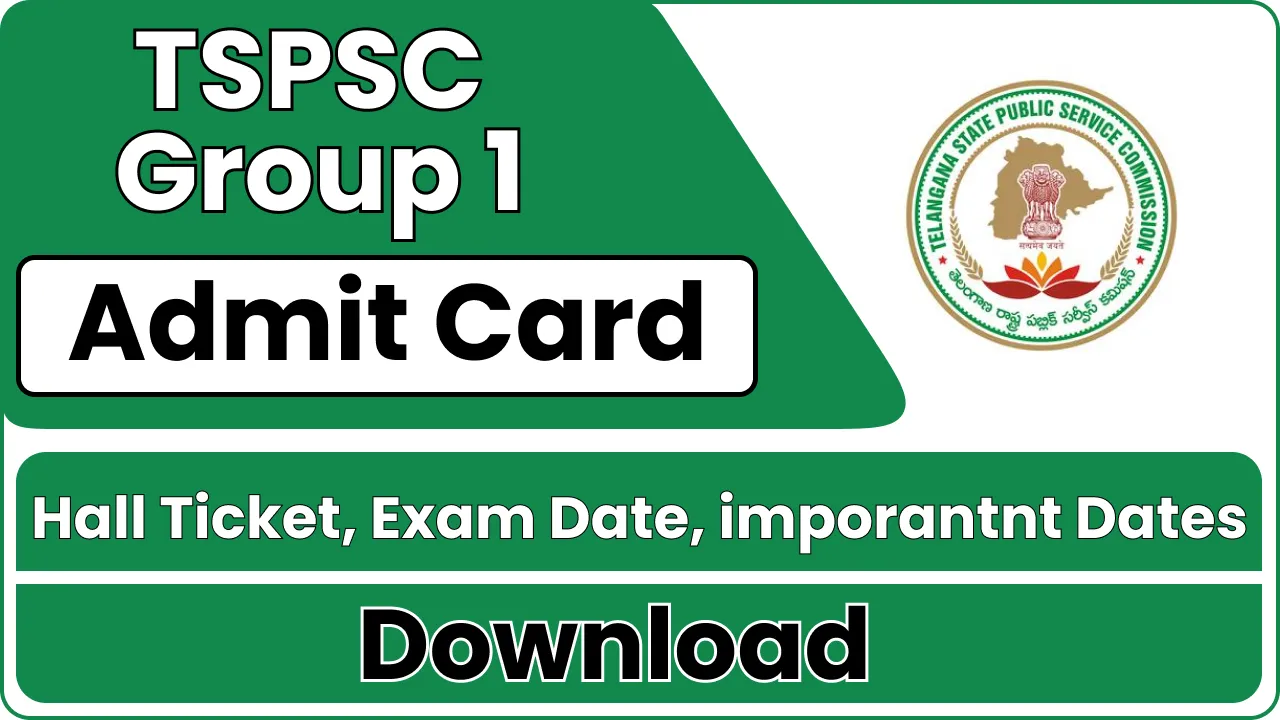 TSPSC Group 1 Hall Ticket 2024