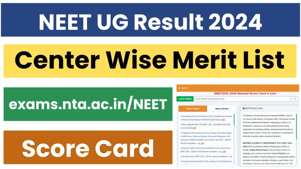 NEET UG Result 2024 Declared