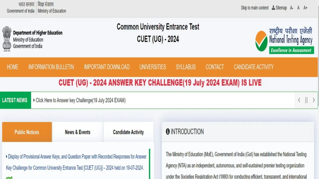 CUET UG Result 2024 Live: 22,290 Candidates Achieve Full Marks; Scorecards Now Available