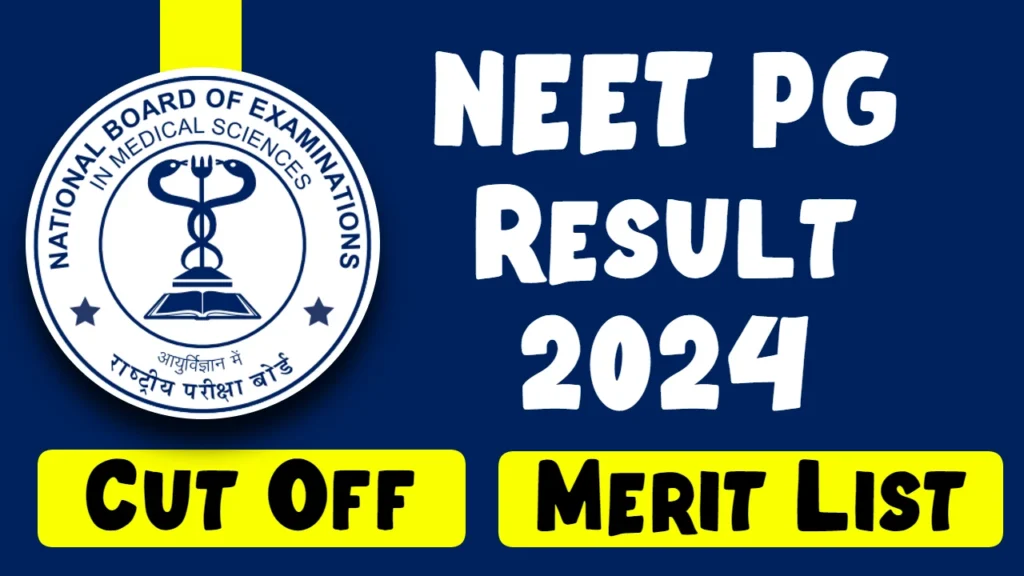 NEET PG 2024 Results Declared: Check Your Score Now at natboard.edu.in