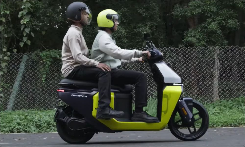 TVS Orbiter Electric Scooter Launched at Rs 1 Lakh Gets Cruise Control 14 Inch Front Wheel 158 km Idc Range CarandBike 7