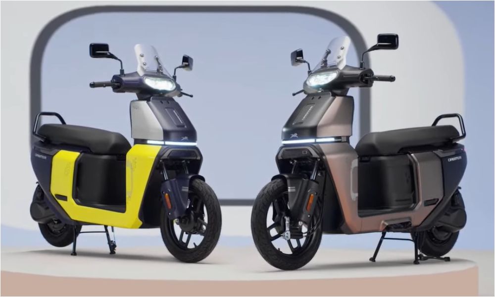 TVS Orbiter Electric Scooter Launched at Rs 1 Lakh Gets Cruise Control 14 Inch Front Wheel 158 km Idc Range CarandBike 1